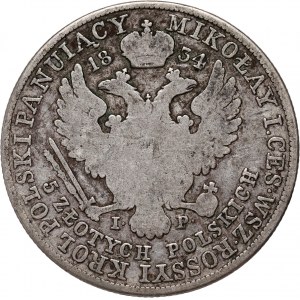 Królestwo Kongresowe, Mikołaj I, 5 złotych 1834 IP, Warszawa