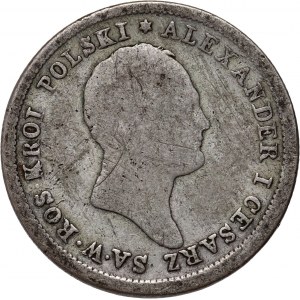 Kongress Königreich, Alexander I., 2 Zloty 1823 IB, Warschau