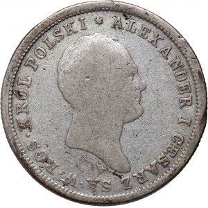 Kongresové kráľovstvo, Alexander I, 2 zloty 1821 IB, Varšava