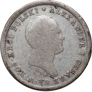 Kongress Königreich, Alexander I., 2 Zloty 1821 IB, Warschau