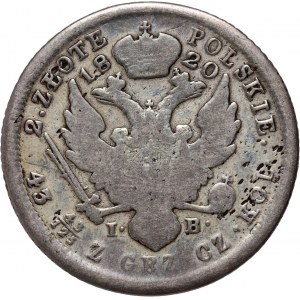 Kongresové království, Alexander I, 2 zloty 1820 IB, Varšava