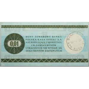 PRL, Warengutschein 1 Cent, Pekao, 1.10.1979, Serie HL
