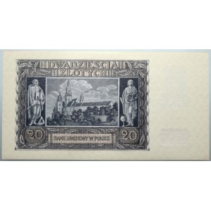 Štátna pokladnica, 20 zlotých 1.03.1940, séria G
