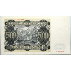 General Government, 500 zloty 1.03.1940, series A
