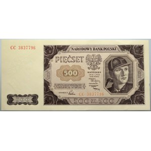 People's Republic of Poland, 500 zloty 1.07.1948, CC series