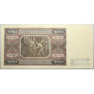 PRL, 500 złotych 1.07.1948, seria CC