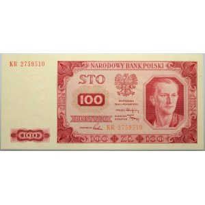 PRL, 100 Zloty 1.07.1948, Serie KR