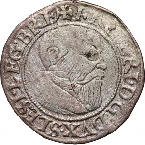 Sliezsko, Legnicko-brzeské kniežatstvo, Fridrich II., penny 1543, Brzeg