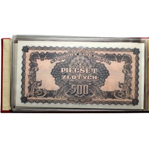 PRL, niepełny zestaw banknotów emisji pamiątkowej 1974