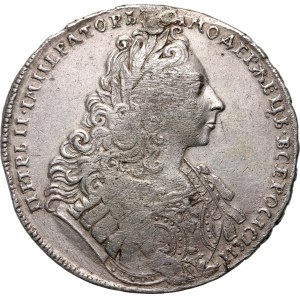 Russia, Peter II, Rouble 1729, Moscow, Kadashevsky Dvor