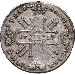 Russia, Peter II, Rouble 1729, Moscow, Kadashevsky Dvor