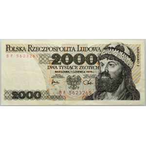People's Republic of Poland, 2000 zloty 1.06.1979, BF series
