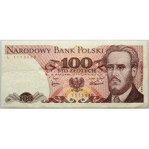 PRL, 100 złotych 15.01.1975, seria L
