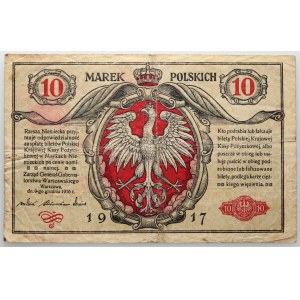 Generalgouvernement, 10 polnische Mark 9.12.1916, Allgemein, Karten Serie A