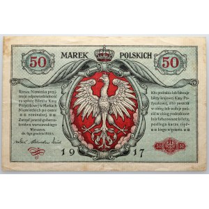 Všeobecná vláda, 50 poľských mariek 9.12.1916, generál, séria A