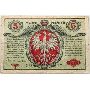 Státní správa, 5 polských marek 9.12.1916, Obecné, Vstupenky, Série A