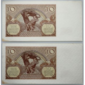 Allgemeine Verwaltung, 2 x 10 Gold 1.03.1940 Serie M