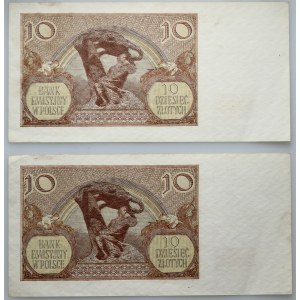 Štátna správa, 2 x 10 zlatých 1.03.1940 séria M