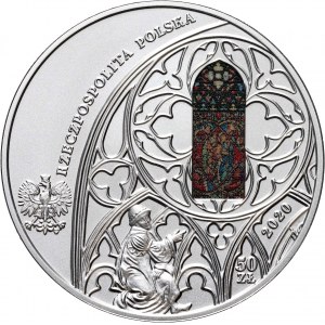 III RP, 50 złotych 2020, Kościół Mariacki w Krakowie