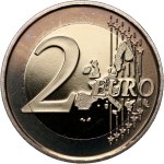Belgicko, 2 Euro 2006, Atom, zrkadlová známka, PROOF