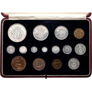 Spojené kráľovstvo, George VI, sada korunovačných mincí z roku 1937