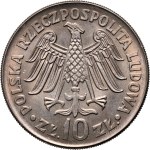PRL, zestaw 2 x 10 złotych 1964, Kazimierz Wielki, napis wklęsły i wypukły
