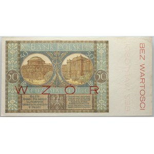 II RP, 50 złotych 28.08.1925, seria A, WZÓR
