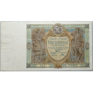 II RP, 50 złotych 28.08.1925, seria V
