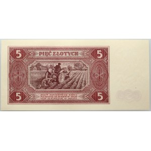 PRL, 5 Zloty 1.07.1948, Serie E