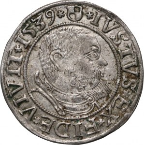Herzogliches Preußen, Albert Hohenzollern, Pfennig 1539, Königsberg