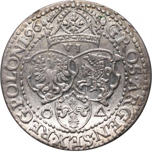 Sigismund III. Vasa, Sixpence 1596, Malbork