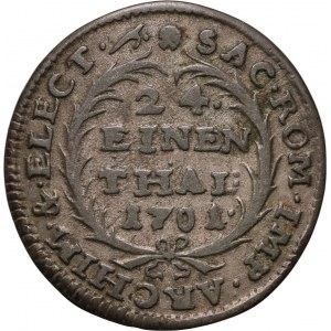 August II Silný, 1/24 toliara 1701 ILH, Drážďany