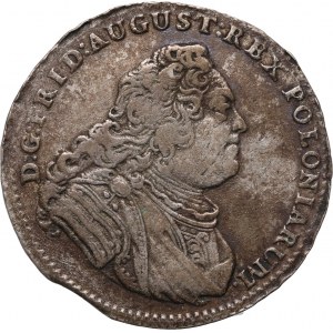 August III, 1/6 thalier (zlato) 1753 FWôF, Drážďany