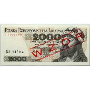 PRL, 2000 złotych 1.06.1979, WZÓR, No. 1150, seria S