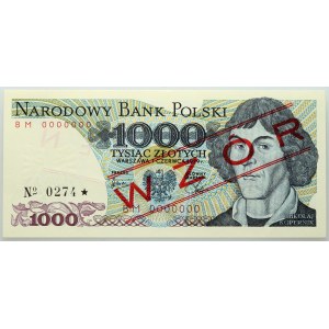 PRL, 1000 złotych 1.06.1979, WZÓR, No. 0274, seria BM