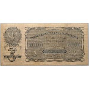 II RP, 5000000 polnische Mark 20.11.1923, Serie A