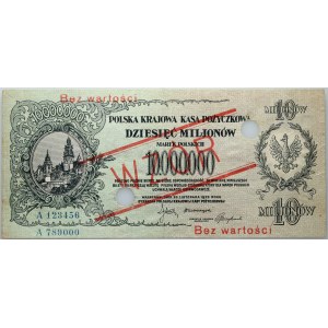 II RP, 10000000 Poľské značky 20.11.1923, séria A MODEL