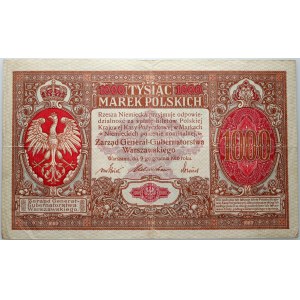 Generalgouvernement, 1000 polnische Mark 9.12.1916, General, Serie A