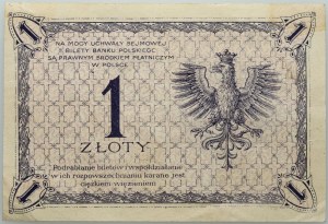 II RP, 1 złoty 28.02.1919, seria 98 I
