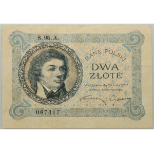 II RP, 2 Zloty 28.02.1919, Serie S.95. A.