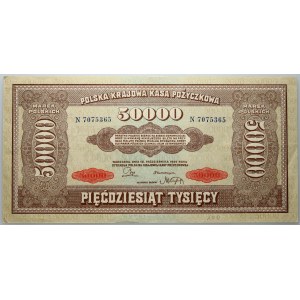 II RP, 50000 marek polskich 10.10.1922, seria N