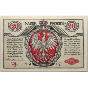 Všeobecná vláda, 20 poľských mariek 9.12.1916, Všeobecná, séria A