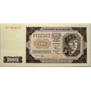 PRL, 500 złotych 1.07.1948, seria CC