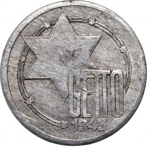 Lodz ghetto, 10 marks 1943, Lodz, aluminum