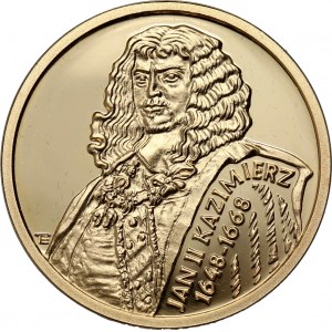 III RP, 100 gold 2000, John II Casimir