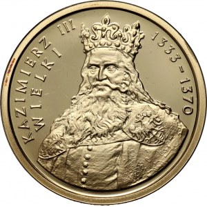 III RP, 100 zlotých 2002, Kazimír III Veľký