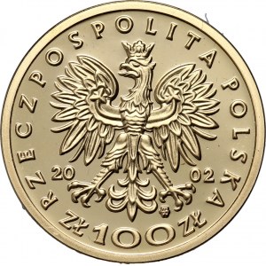 III RP, 100 zlotých 2002, Kazimír III Veľký