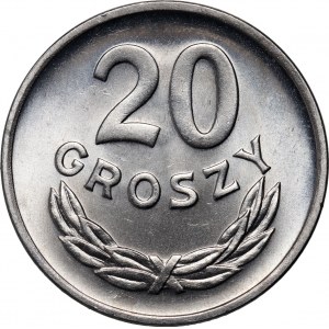 People's Republic of Poland, 20 pennies 1949, aluminum