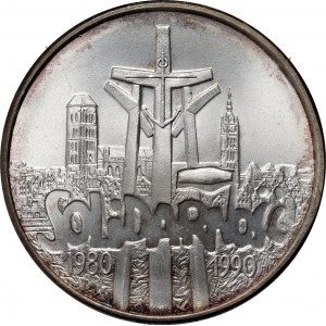 Dritte Republik, 100000 Zloty 1990, Solidarität, Typ C