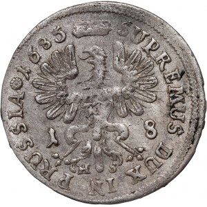 Germany, Brandenburg-Prussia, Friedrich Wilhelm, 18 Groschen 1685 HS, Königsberg
